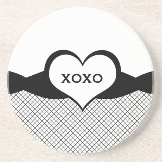 Sassy Heart Fishnet Love Onderzetter