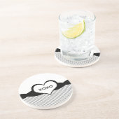 Sassy Heart Fishnet Love Onderzetter (Zijkant)