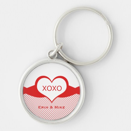 Sassy Heart Fishnet Sleutelhanger, Red Sleutelhanger (Voorkant)