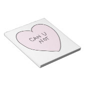 Sassy Heart: Kan je niet? Notitieblok (Schuin)