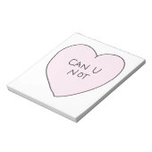 Sassy Heart: Kan je niet? Notitieblok (Linkerzijde)