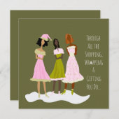 Sassy Holiday Feestdagenkaart (Voorkant / Achterkant)