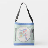 Sassy Home Koking Retro Art Fun Slogan Crossbody Tas (Achterkant)