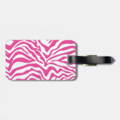 Sassy HOT Roze, speciaal voor Zebra ontworpen Labe Bagagelabel (Achterkant horizontaal)