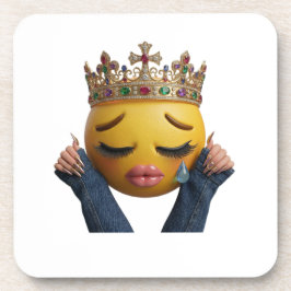 Sassy Huilende Emoji Feestballon - Dramatische Ver Bier Onderzetter