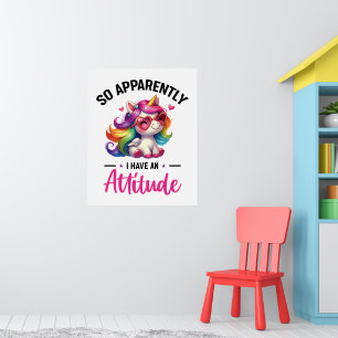 Sassy ik heb een houding poster