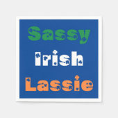 Sassy Irish Lassie Paper Napkin Servet (Voorkant)