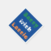 Sassy Irish Lassie Paper Napkin Servet (Hoek)