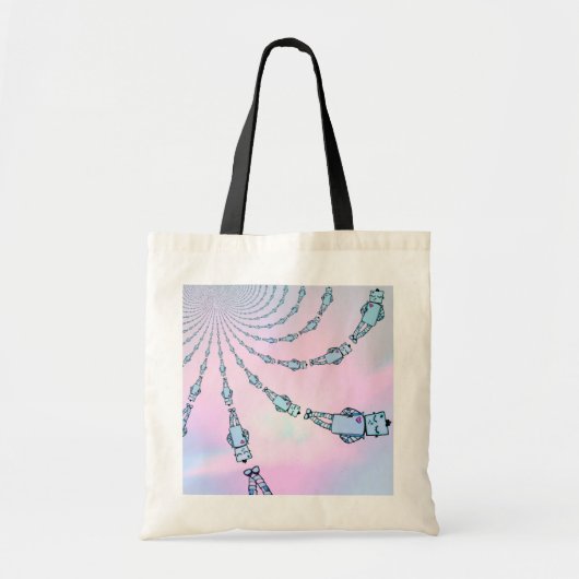 Sassy Kaleidoscope Robot Tas (Voorkant)