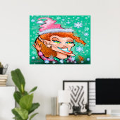 Sassy Kerstmis Elf Poster (Thuiskantoor)