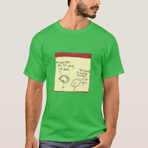 Sassy Kinder onwetende kunst houding en eye-rolls T-shirt