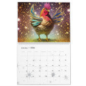 Sassy kippen Twee pagina grote kalender, wit Kalender (Jan 2026)