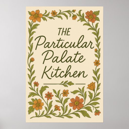 Sassy Kitchen Particular Palate Picky Cook Poster (Voorkant)