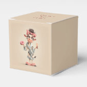 Sassy Koe in Spa-modus Bedankdoosjes (Voorkant Zijde)