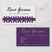 Sassy Lace Up Costume Designer Stylist Wardrobe Visitekaartje (Voorkant / Achterkant)