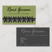 Sassy Lace Up Costume Designer Stylist Wardrobe Visitekaartje (Voorkant / Achterkant)