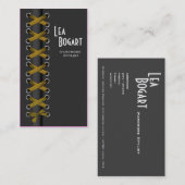 Sassy Lace Up Costume Designer Visitekaartje (Voorkant / Achterkant)