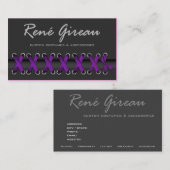 Sassy Lace Up Costume Designer Visitekaartje (Voorkant / Achterkant)