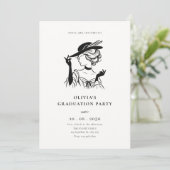  Sassy Lady Elegant afstuderen Kaart (Staand voorkant)