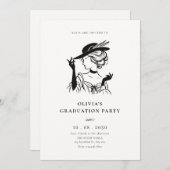  Sassy Lady Elegant afstuderen Kaart (Voorkant / Achterkant)