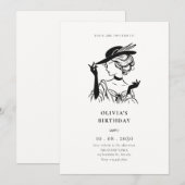  Sassy Lady Elegant Verjaardag Kaart (Voorkant / Achterkant)