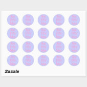 Sassy Lady Grappige Envelop Seal Ronde Sticker (Vel)