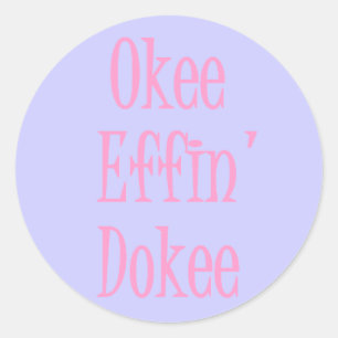 Sassy Lady Grappige Envelop Seal Ronde Sticker