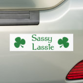 Sassy Lassie Bumpersticker (Op auto)