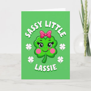 Sassy Lassie-klaverkaart Kaart