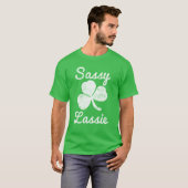 Sassy Lassie Schattige St. Patrick's Day Shirt voo (Voorkant volledig)