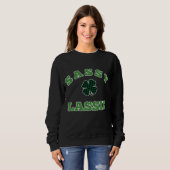 Sassy Lassie, Shamrock, Buffalo Play, Green Clove Trui (Voorkant volledig)