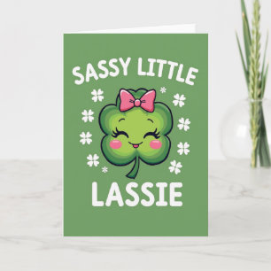 Sassy Lassie Shamrock Kaart