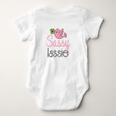 Sassy Lassie St Patrick's Day  meisjes Romper (Achterkant)
