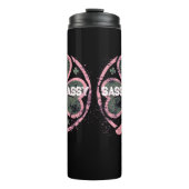 Sassy Lassy Grunge Roze Klaver T-shirt Thermosbeker (Voorkant)