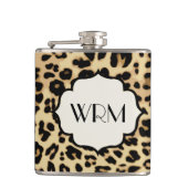 Sassy Leopard Print Monogramed Heupfles (Voorkant)