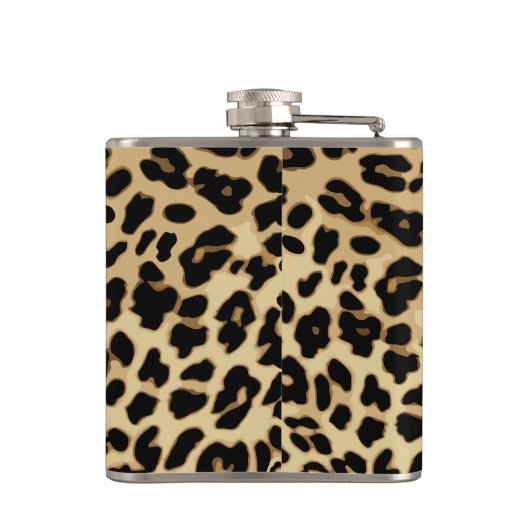 Sassy Leopard Print Monogramed Heupfles (Achterkant)