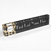 Sassy Leopard Print Monogramed Naambordje