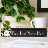 Sassy Leopard Print Monogramed Naambordje