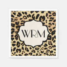 Sassy Leopard Print Monogramed