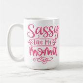 Sassy Like My Mama Gepersonaliseerd Koffiemok (Links)