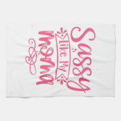 Sassy Like My Mama Gepersonaliseerde Kinderen Theedoek (Horizontaal)