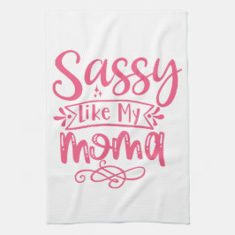 Sassy Like My Mama Gepersonaliseerde Kinderen Theedoek