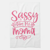 Sassy Like My Mama Personalized Kids Theedoek (Verticaal)