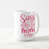 Sassy Like My Mama Personalized Koffiemok (Voorkant rechts)