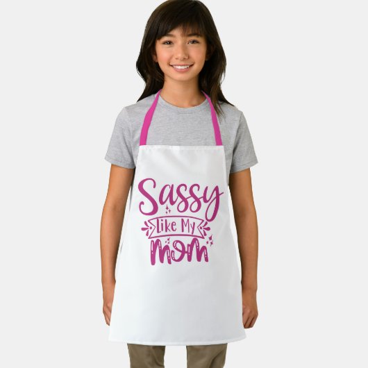Sassy Like My Mom All-Over Print Apron Schort (Insitu)