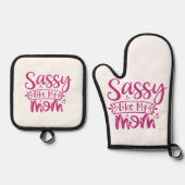 Sassy Like My Mom  Ovenwant & Pannenlap Set (Voorkant)
