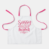 Sassy Like My Moma Personalized Kids Apron Schort (Voorkant)