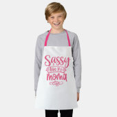 Sassy Like My Moma Personalized Kids Apron Schort (Gedragen)