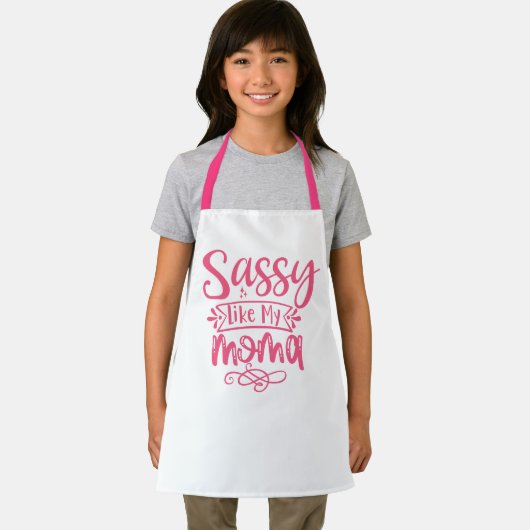 Sassy Like My Moma Personalized Kids Apron Schort (Insitu)