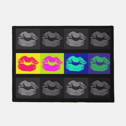Sassy Lips POP Art Doormat Deurmat (Voorkant)